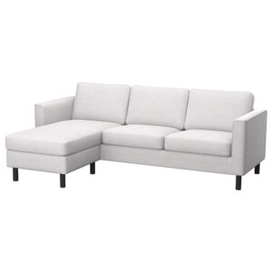 PARUP 3er- Sofa mit Recamiere Bezug